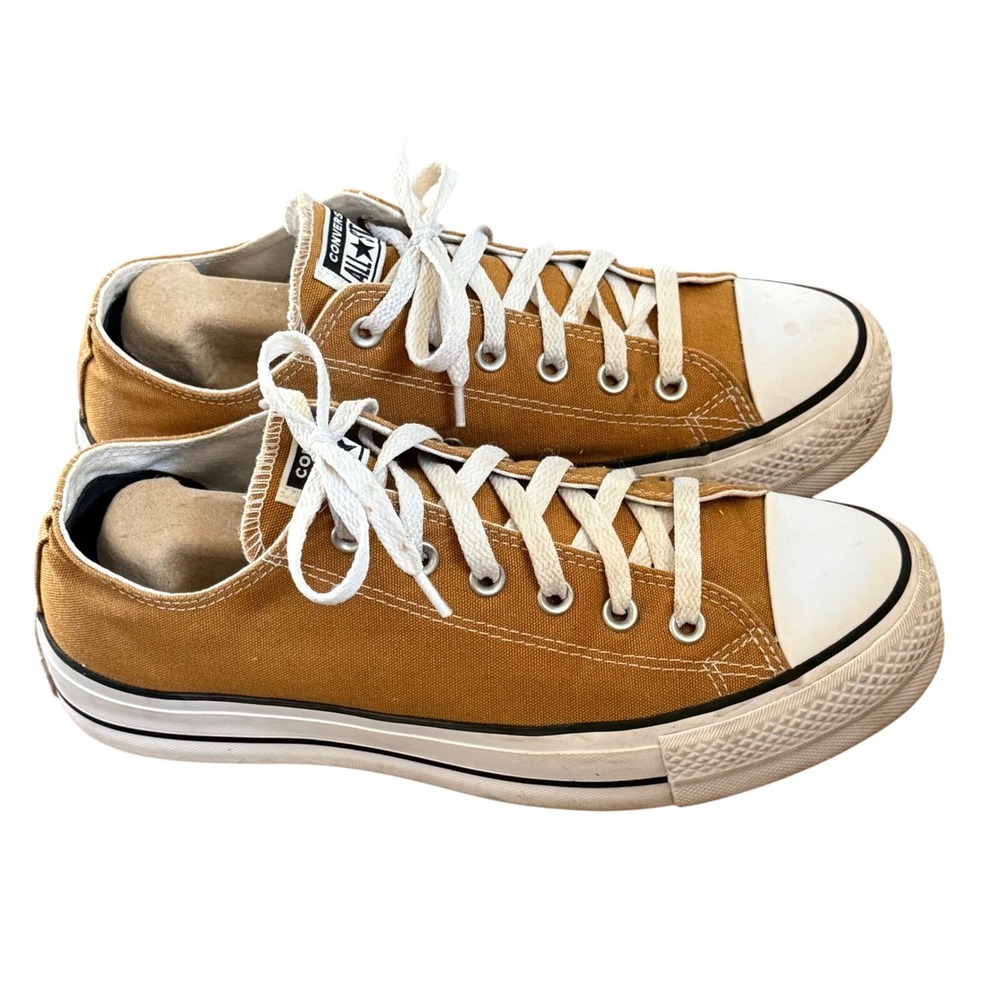 Converse Chuck Taylor All Star Burnt Honey Platform Sneakers Womens 10 Mens 8 - Picture 2 of 7